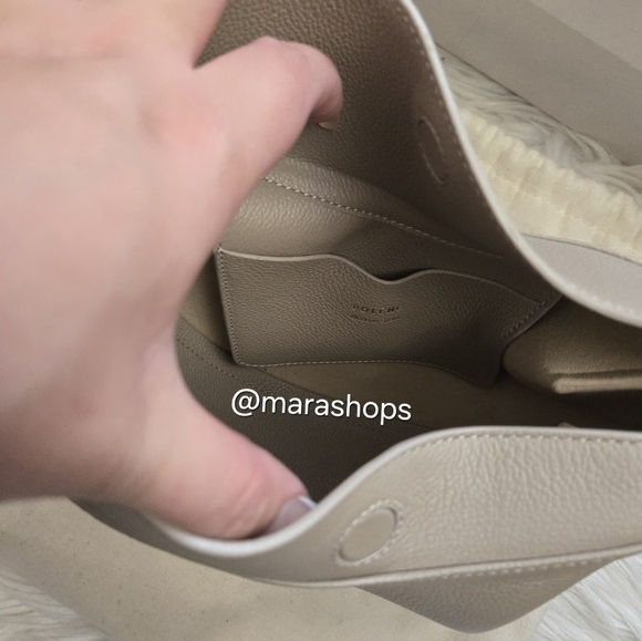 Polene Textured Taupe Tonca Bag - Picture 6 of 10